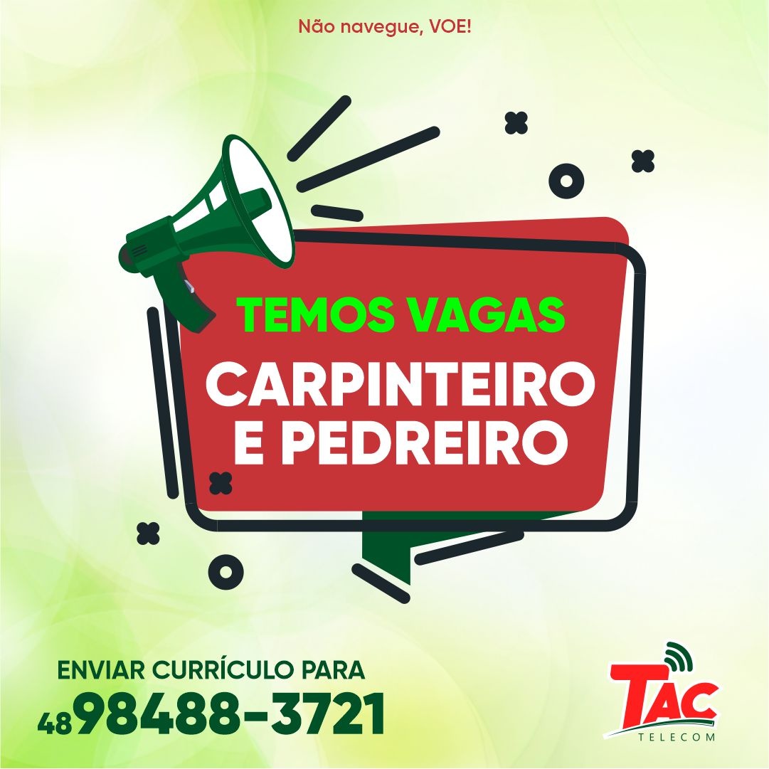 Tac Telecom - 📣 Envie seu currículo para o whatsapp...