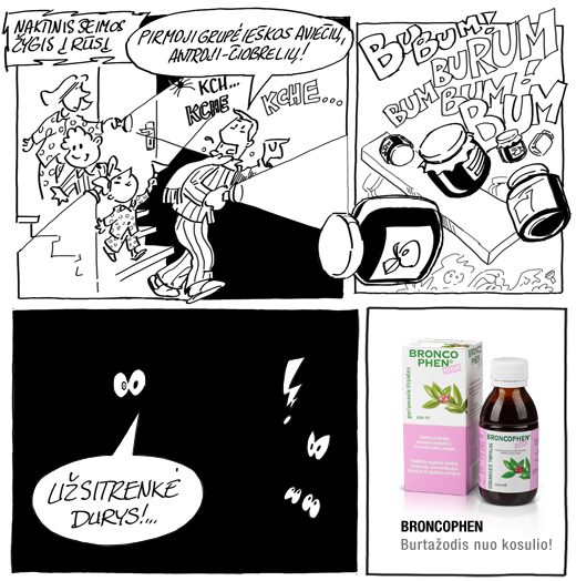 Broncophen. Nuo kosulio.