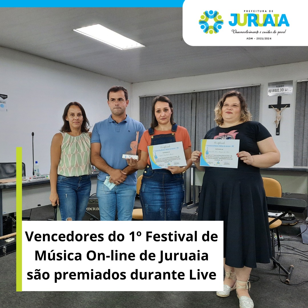 Vencedores do 1º Festival de... - Prefeitura de Juruaia | Facebook