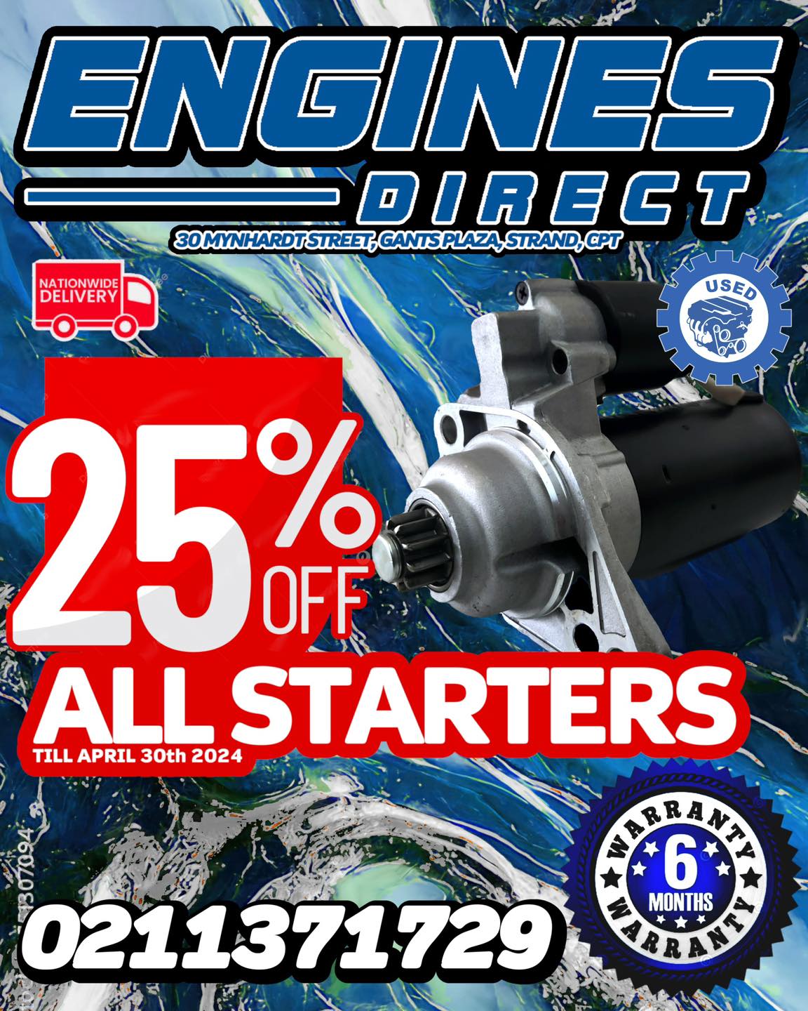 All Used starters 25% off... - Engines Direct - Helderberg