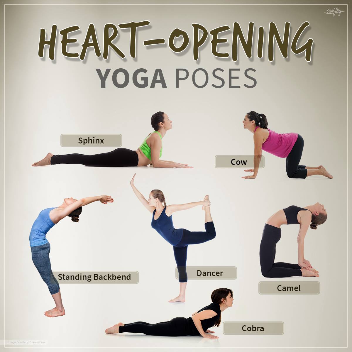 Curejoy Yoga - Re-Energize With These Heart-Opening Yoga Poses