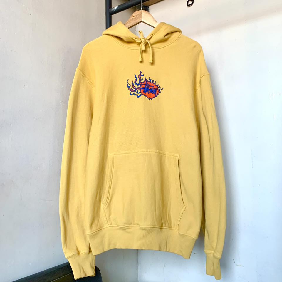 Stüssy Pigment Dyed Mosaic Dragon Hoodie 'Honey'