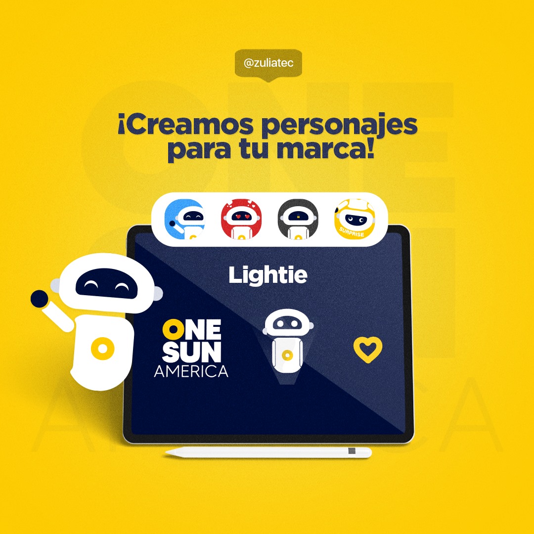 Zuliatec - Te presentamos a Lightie 🤝 Es un personaje que...