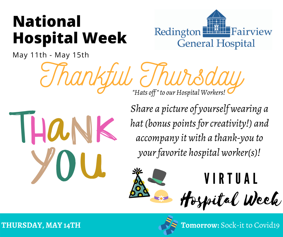 On this Thankful... - Redington-Fairview General Hospital | Facebook