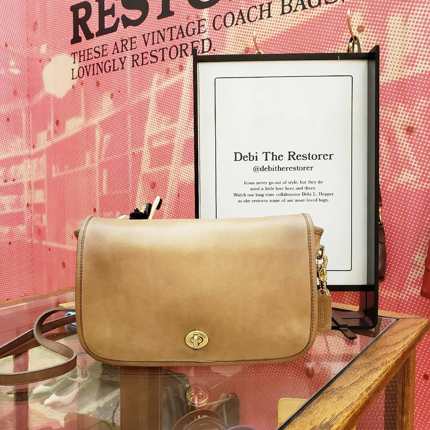 Restoring a vintage Coach convertible clutch to its former glory
