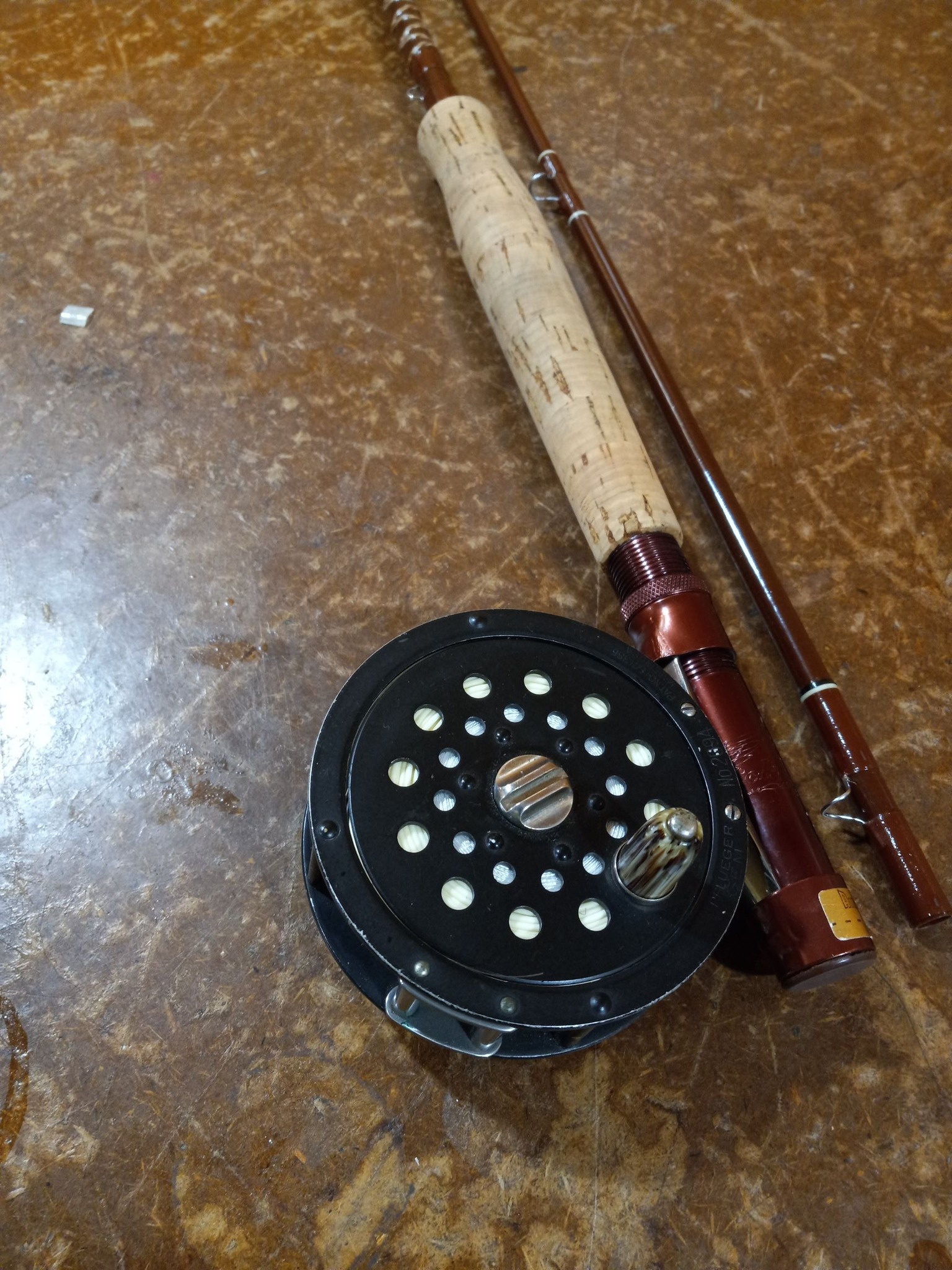 fenwick eagle rod/pflueger medalist reel fly fishing kit XP Outfit The die Using vintage Pflueger Medalist 1498