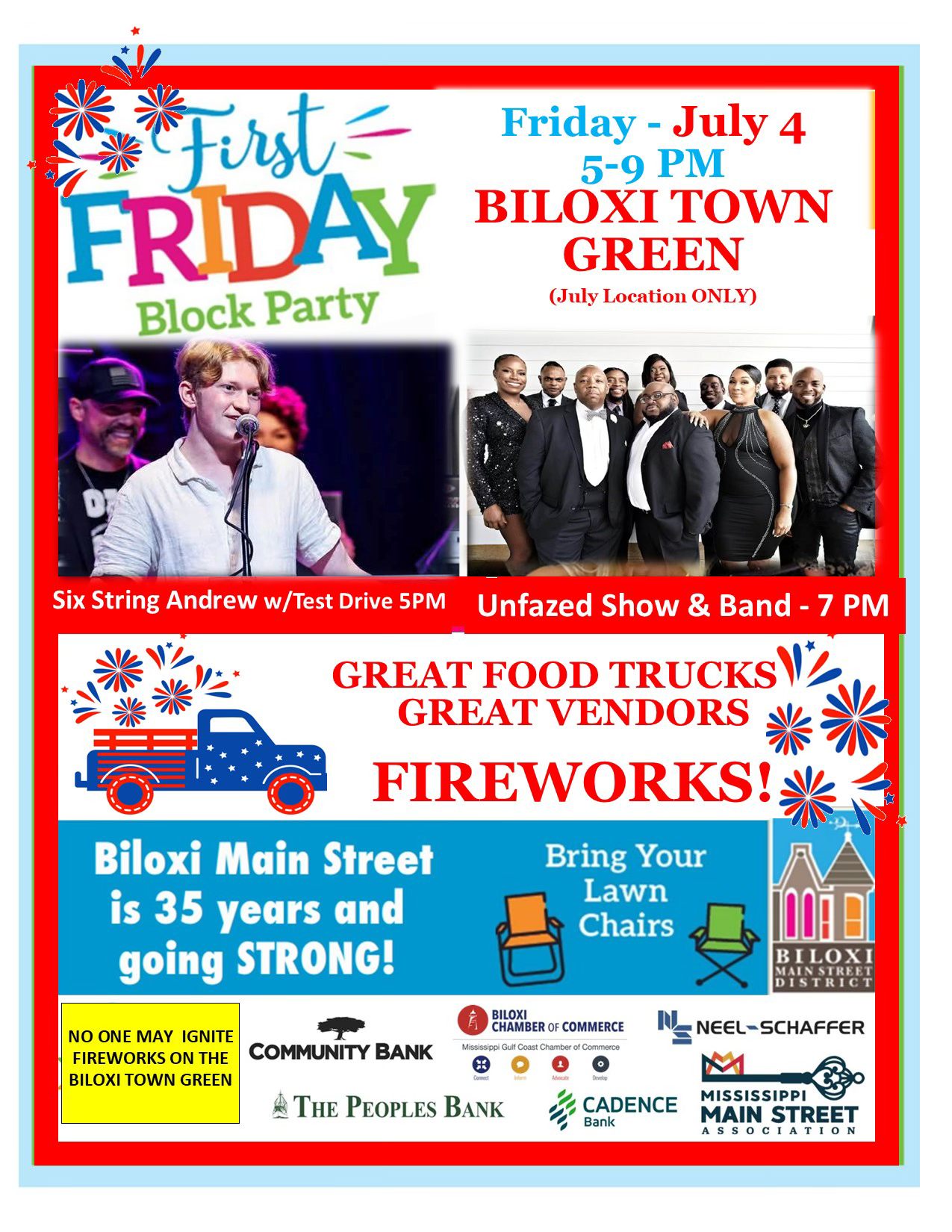 🎆 Biloxi First Friday – July 4th Celebration! 🎆