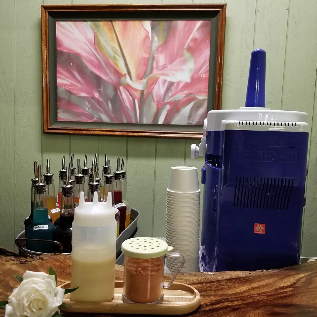 Our simple shave ice setup on... - Island's Finest Shaveice
