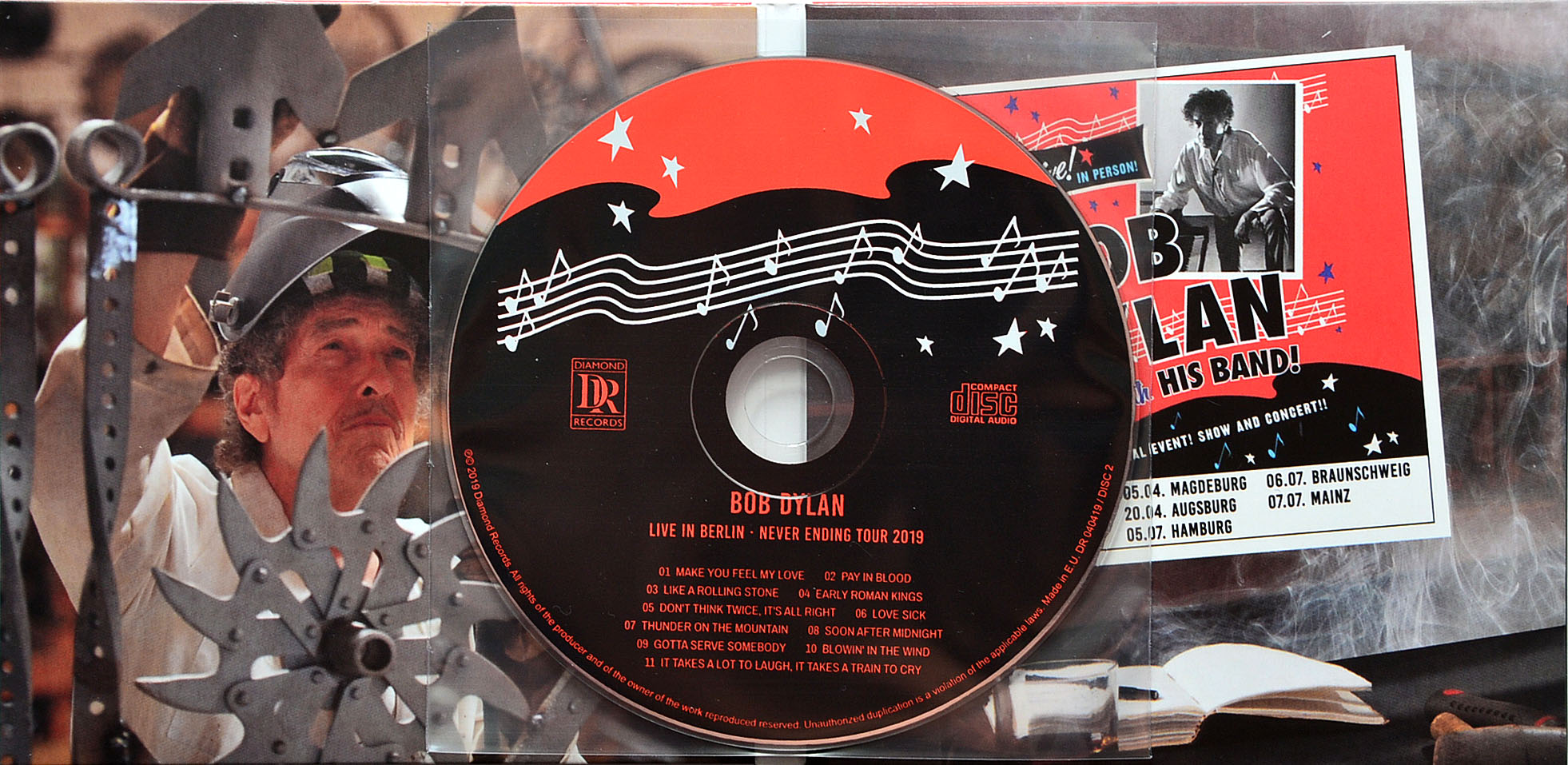 Bob Dylan live in Berlin 2019 limited edition 2CD set