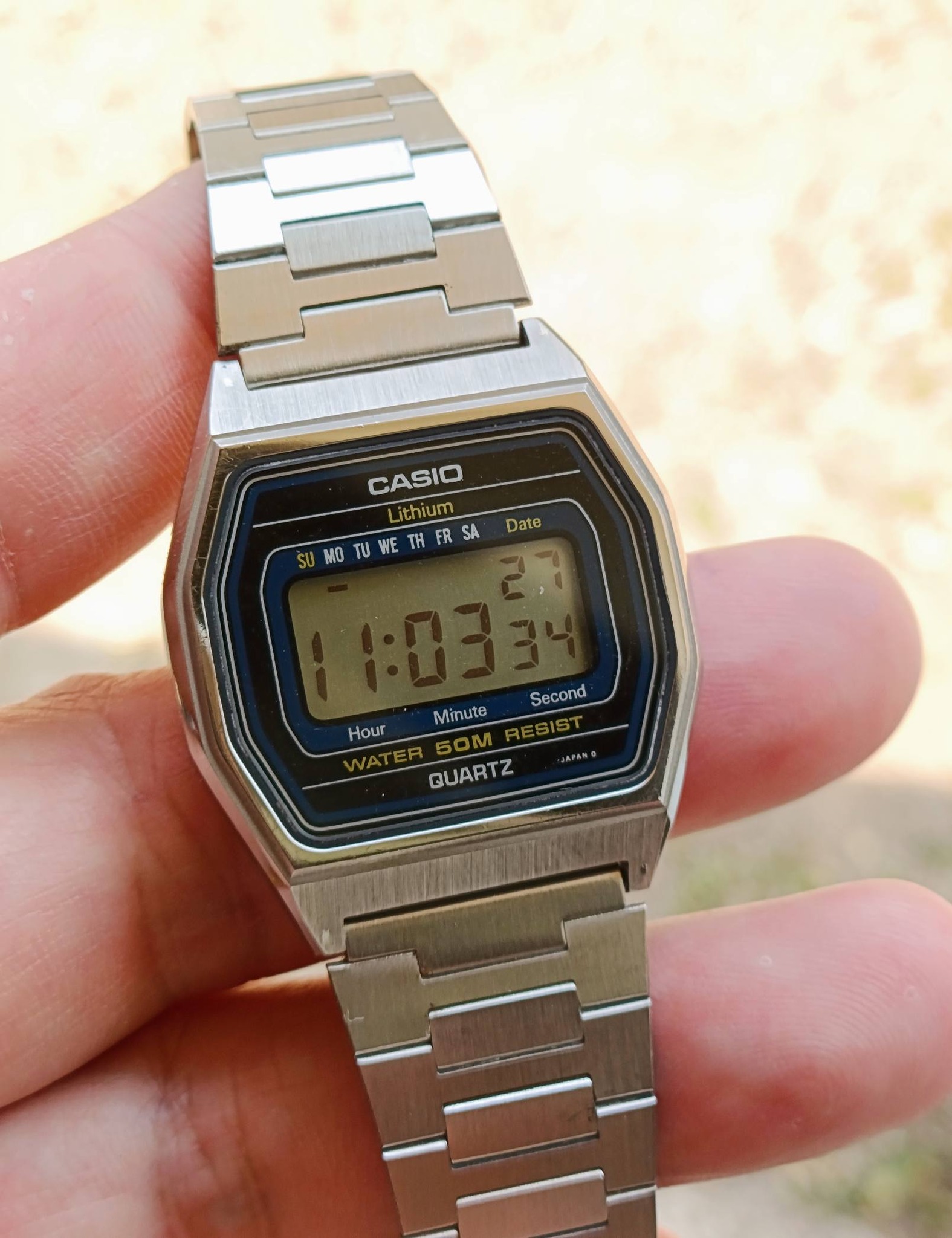 Casio B818 vintage watch from 1980