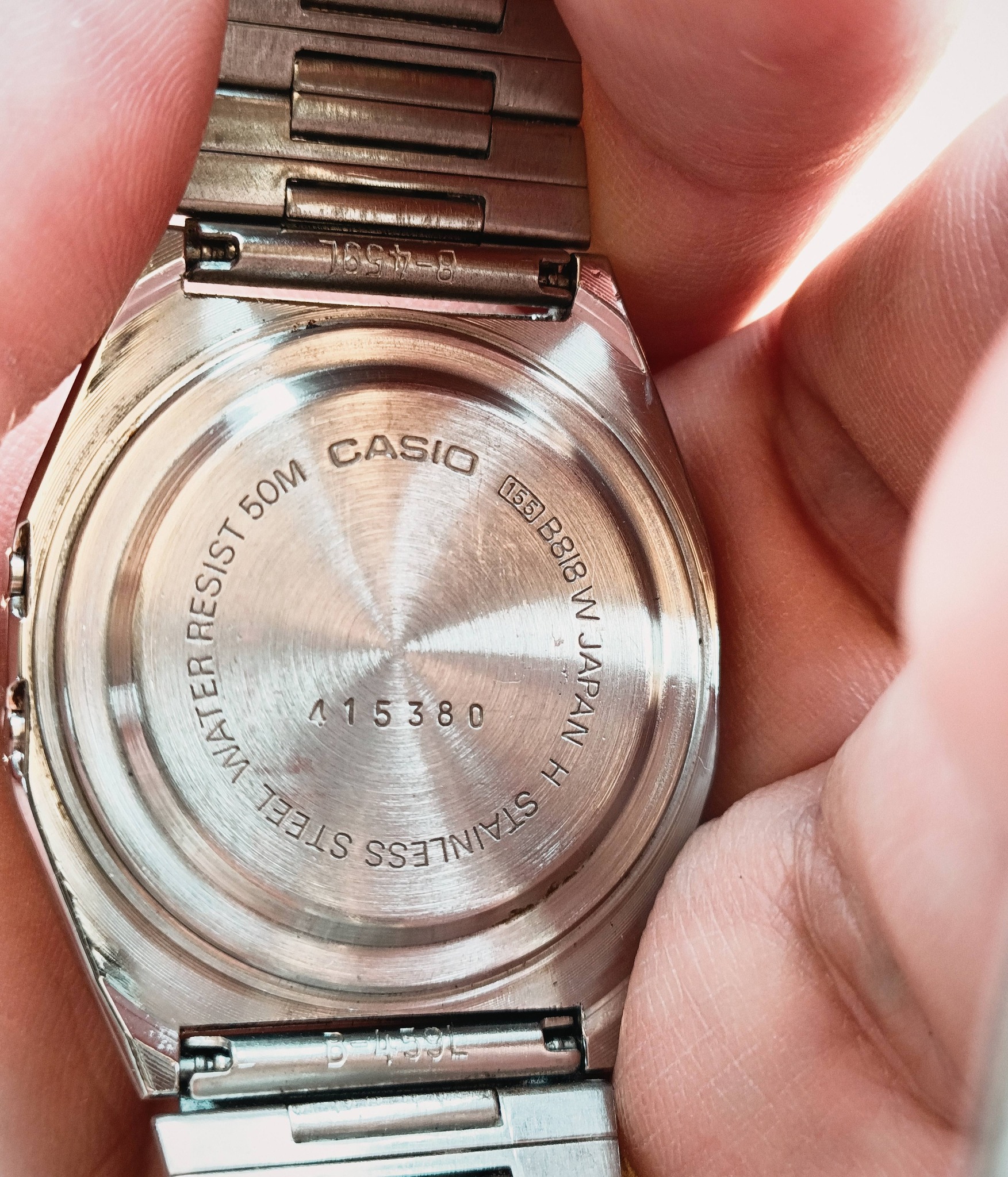 Casio B818 vintage watch from 1980