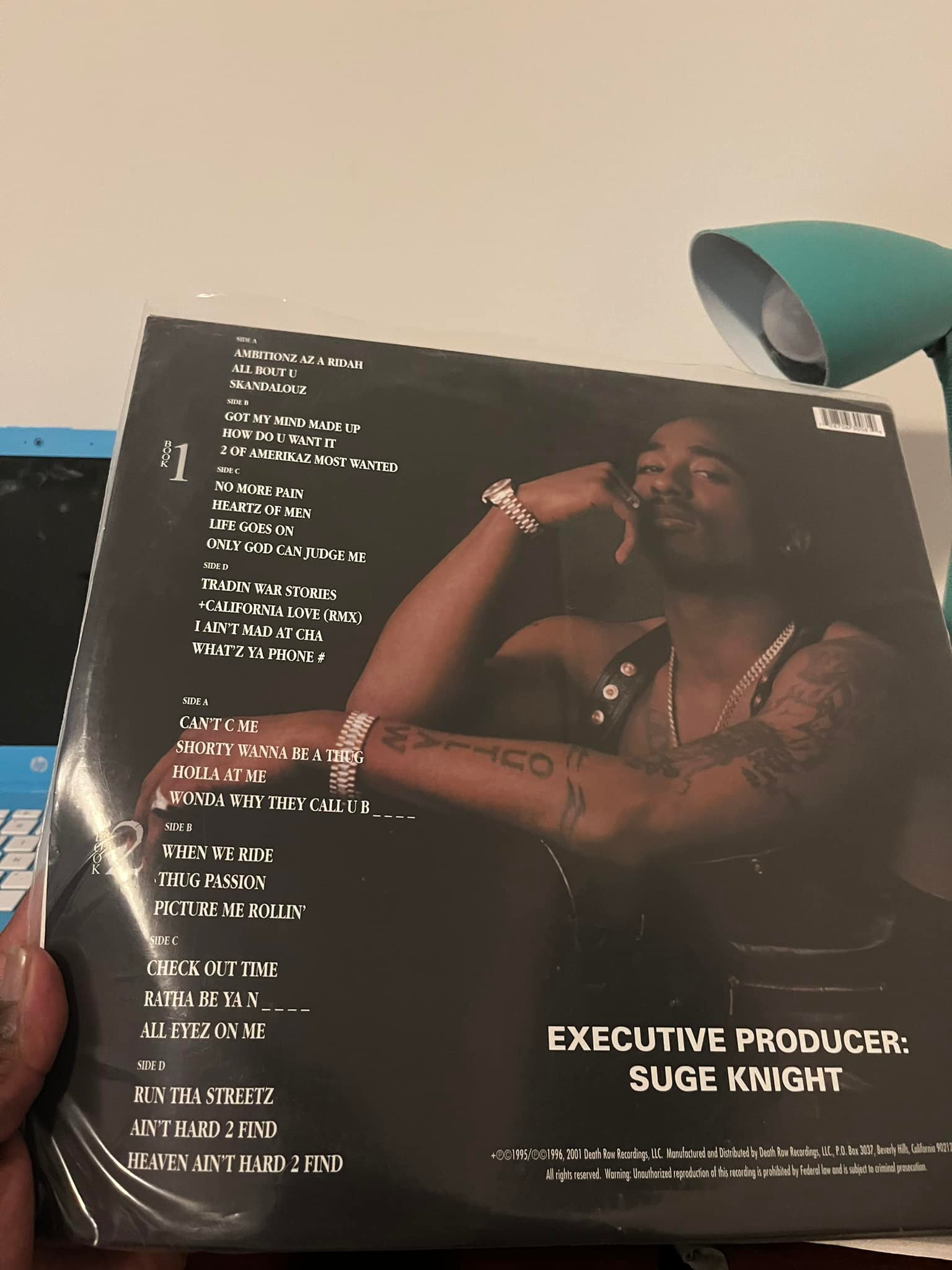 tupac-All eyez on me 4 LPs Vinyl 1996 Reissued remastered version