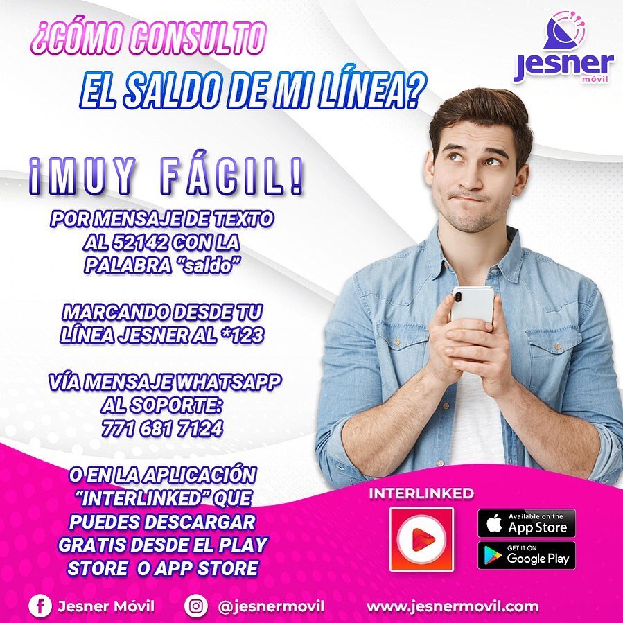 Jesner Movil - ¿Sabes cómo checar el SALDO de tu línea... | Facebook