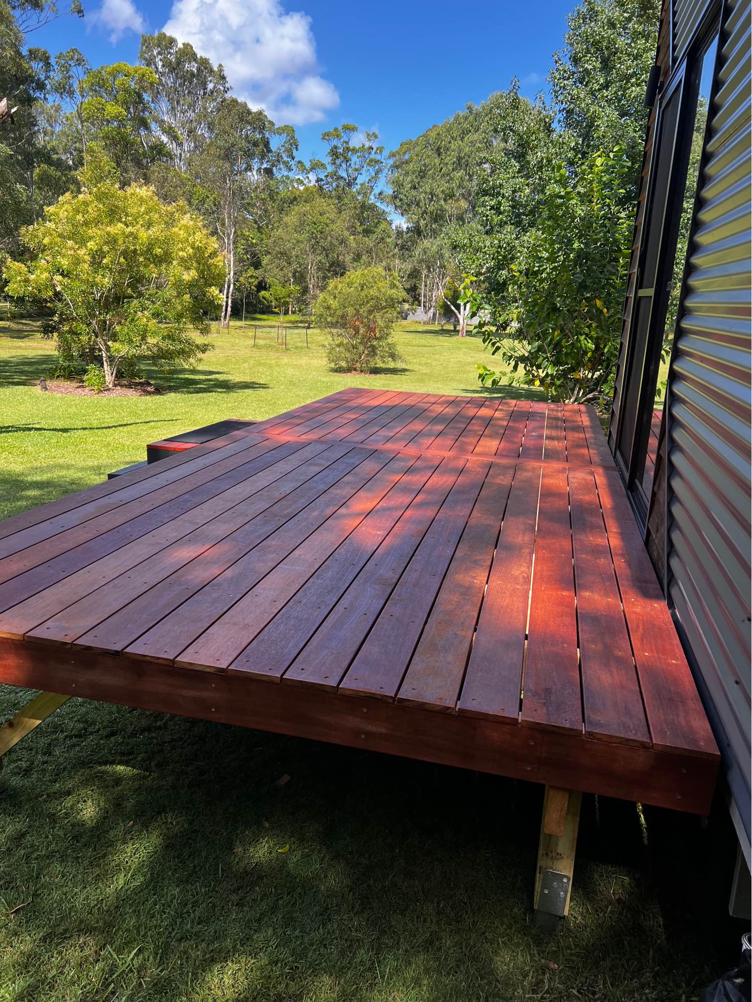 Tiny house decks, 2.4m x 2.4m, Modular Deck- Easily Relocatable ...