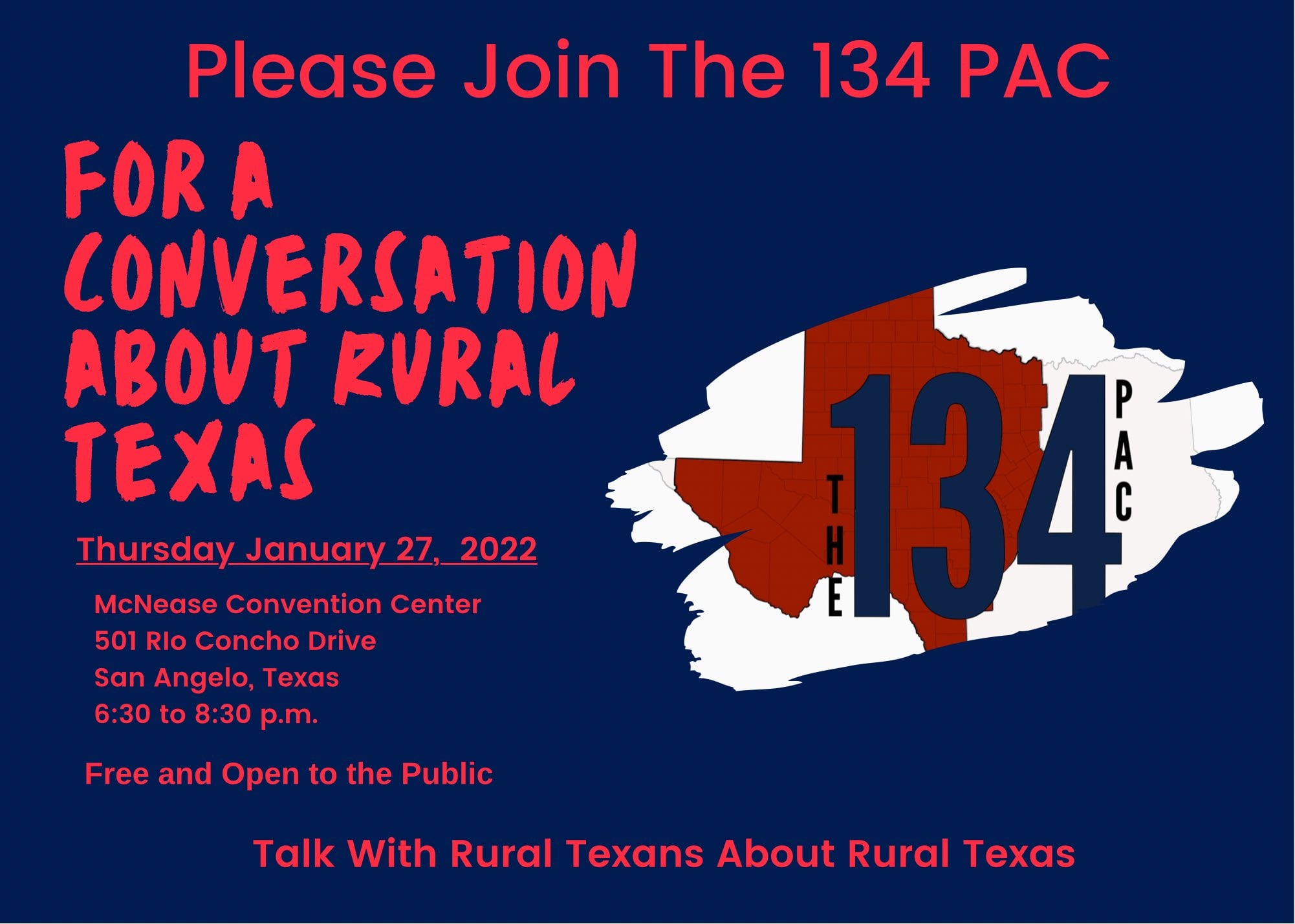 The 134 PAC - Our conversation is only 25 days away. Make...