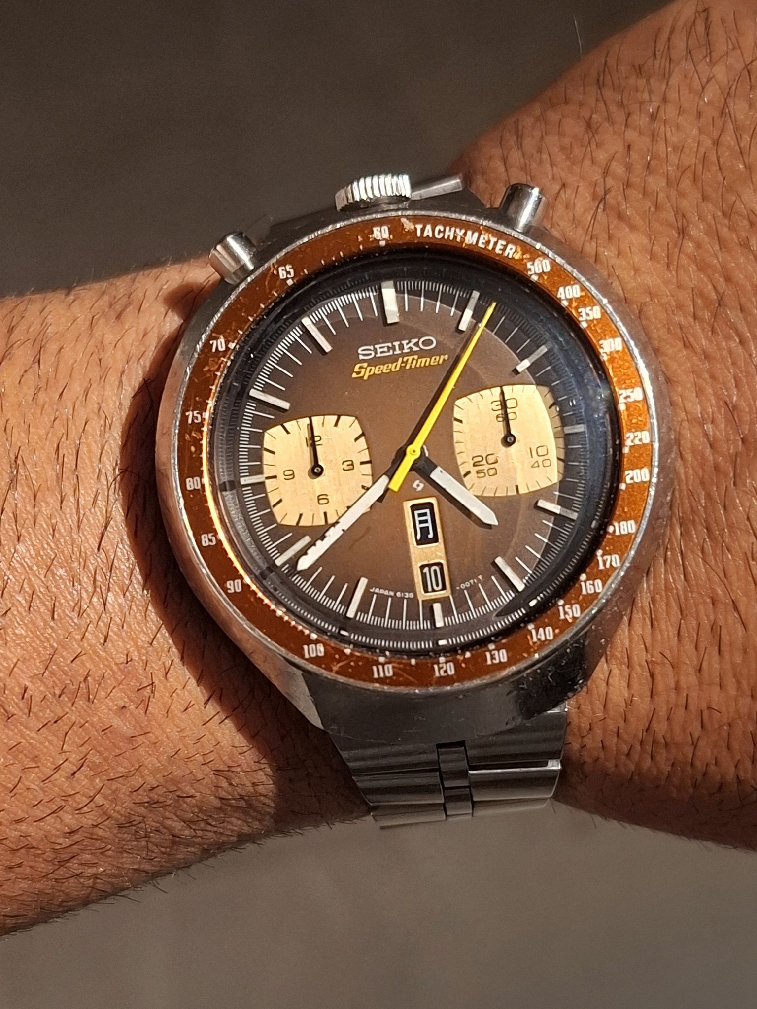 1975 Seiko Bullhead Speedtimer JDM 6138-0040. All Original