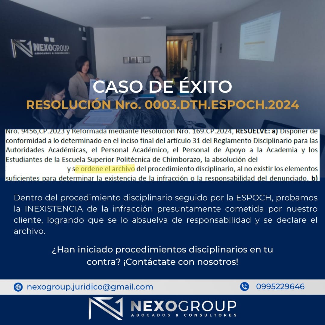 La defensa técnica de... - NEXO GROUP Abogados y Consultores