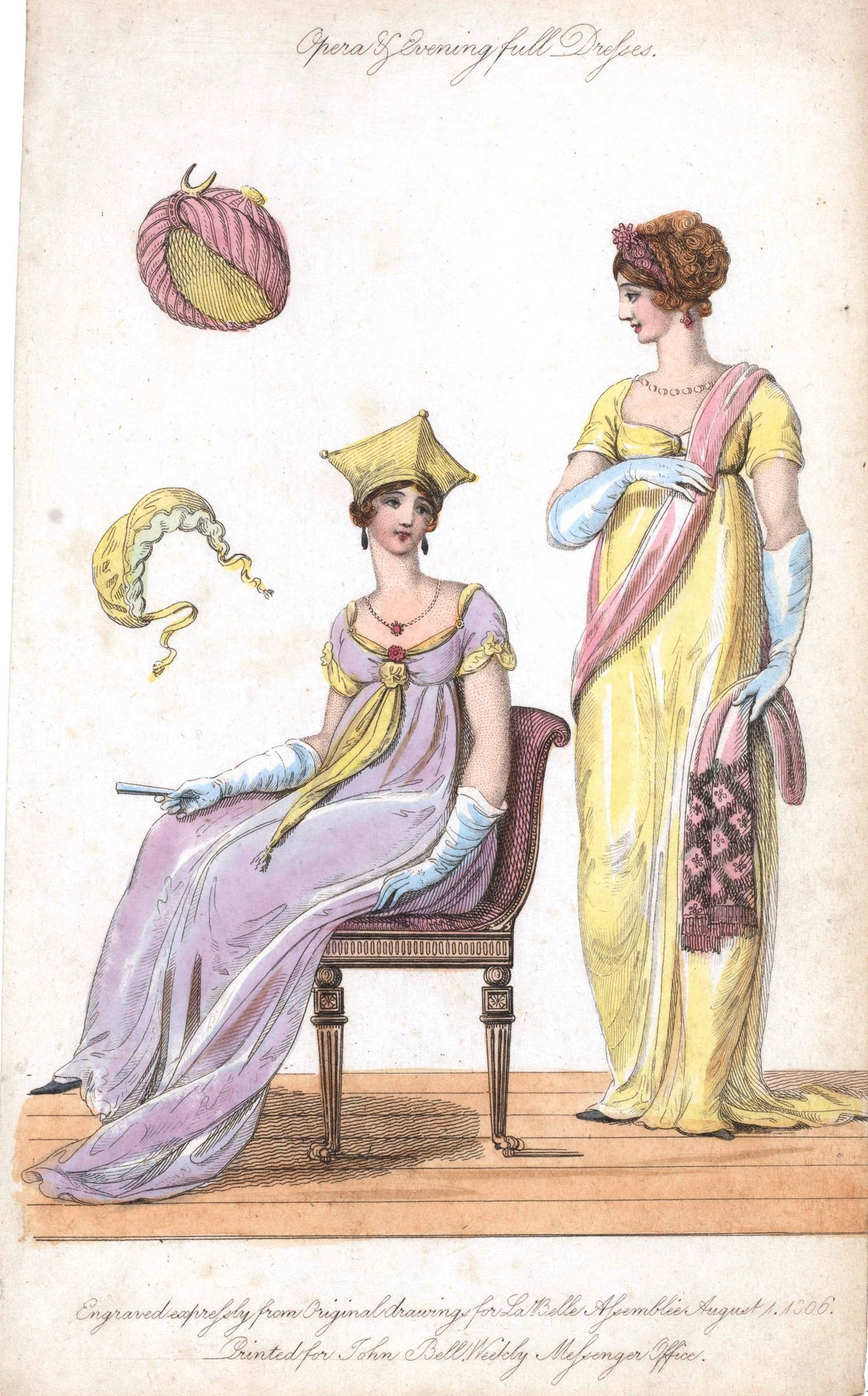 A fashion plate from Godey's Lady's Book, August 1863.