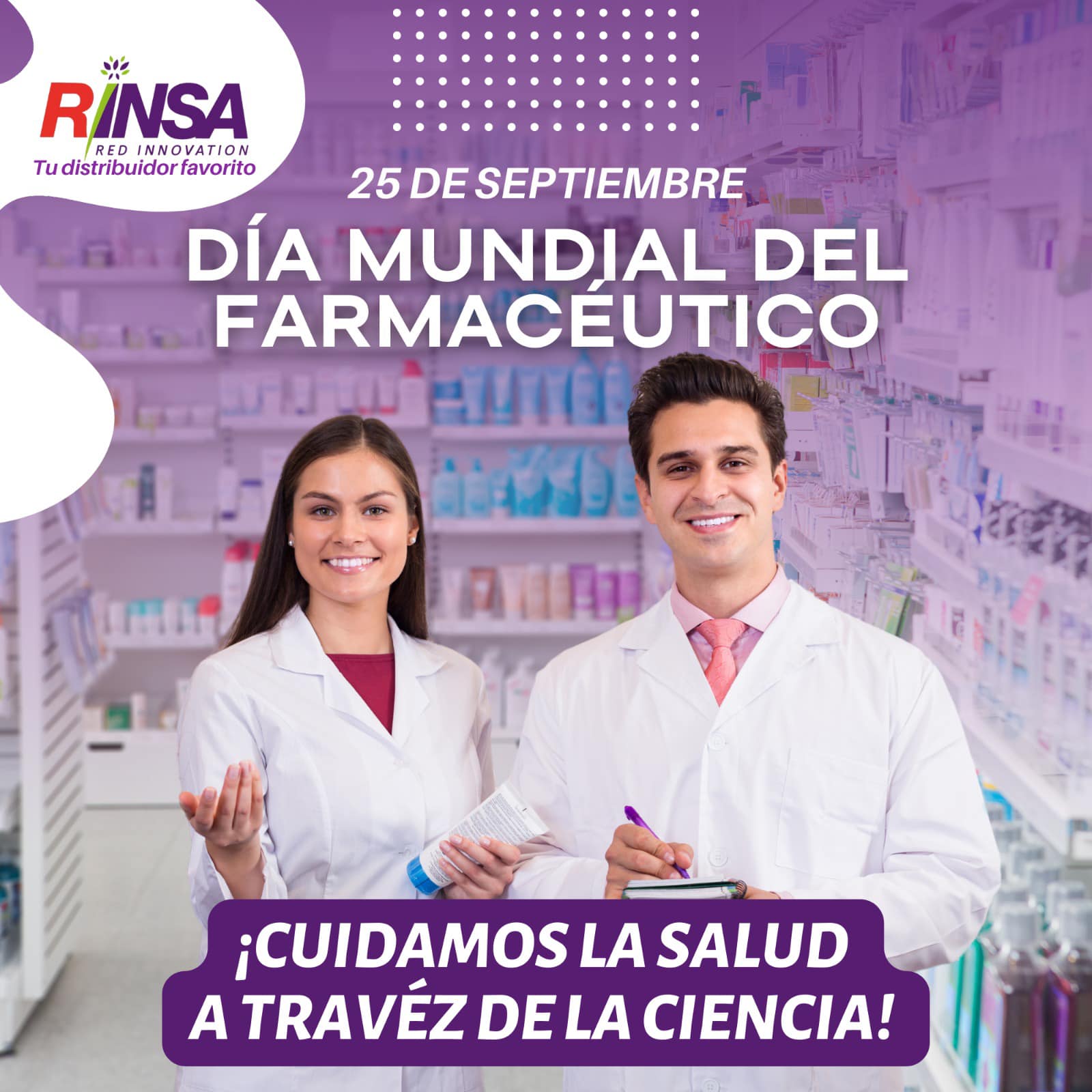 Rinsa - 👨‍⚕️💊 ¡Feliz Día Mundial del Farmacéutico! 🌍👩‍⚕️ En Rinsa ...