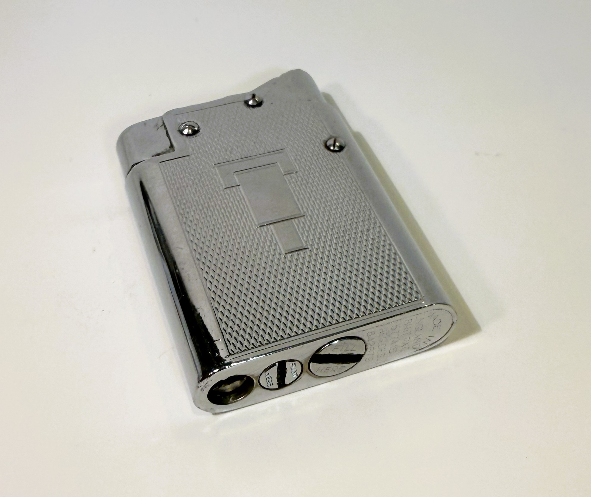 Vintage Benlow Master automatic pocket petrol lighter