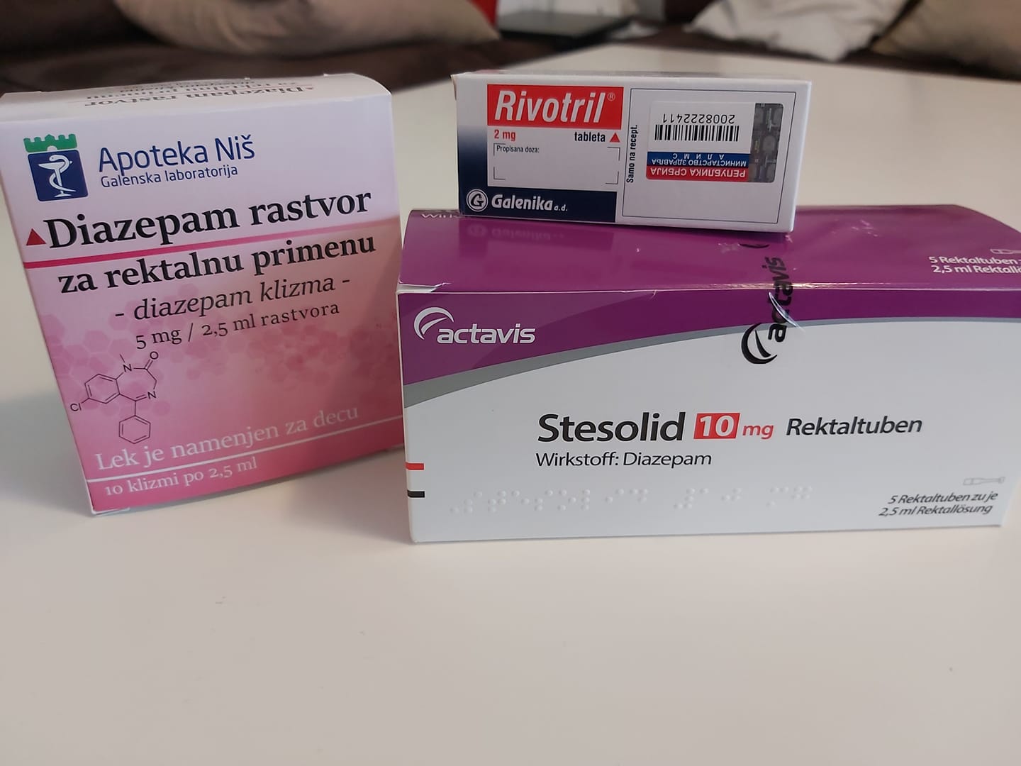 DIAZEPAM KLIZME 5 i 10 mg. CLONAZEPAM 2 mg. Uspjeli smo obezbjediti ...
