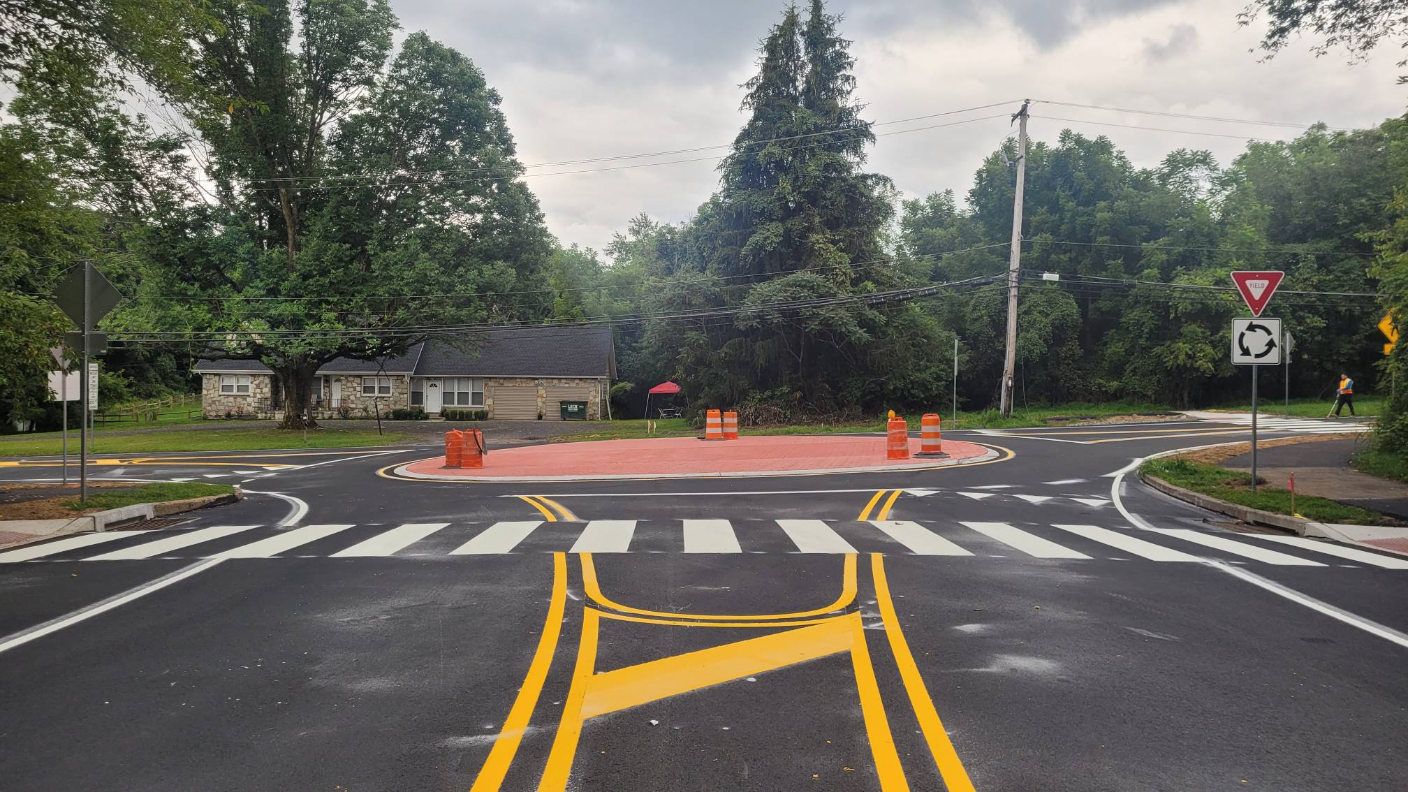 The Edgewood Road roundabouts... - Lower Makefield Township | Facebook