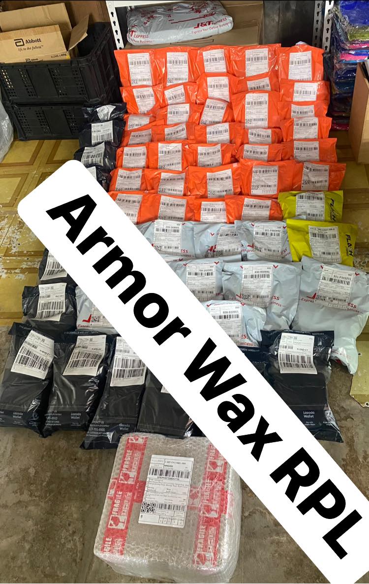 Armor Wax RPL - Shopee and Lazada parcels Thank you... | Facebook