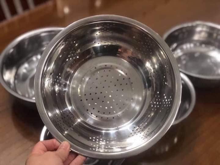 Tạp hoá online - BỘ THAU RỔ INOX NHÀ E VỀ LẠI ...