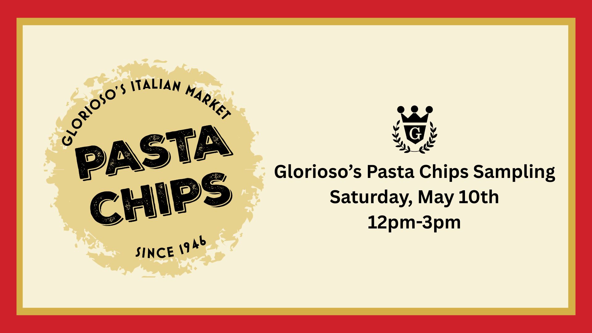 Glorioso's Pasta Chips Sampling