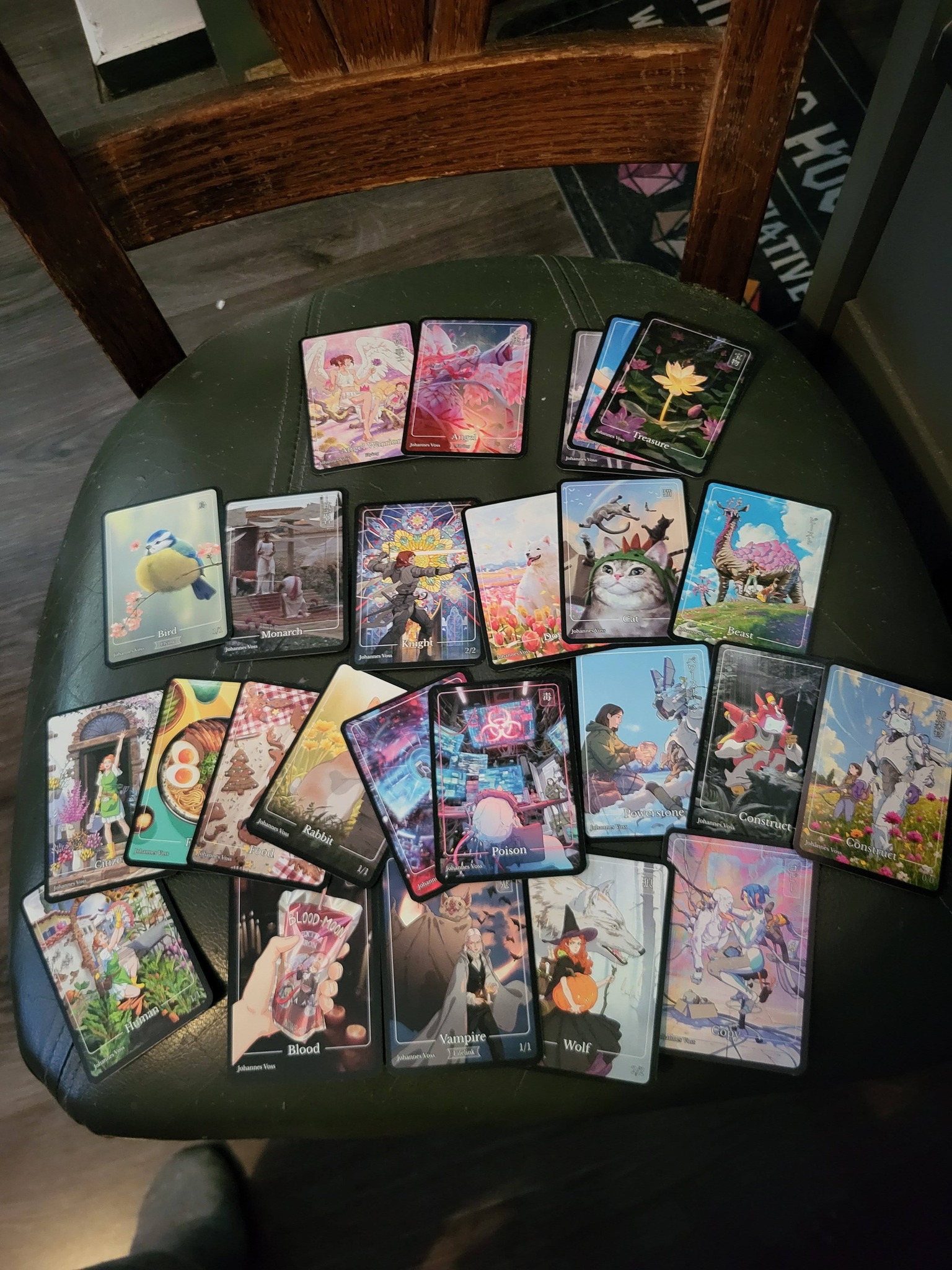 アートプリント3枚セット Johannes Vossサイン入り mtg Johannes Voss Kickstarter tokens and signed cards review