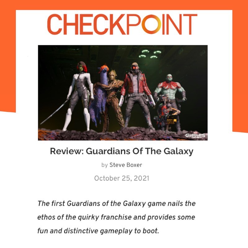 Checkpoint - Steve Boxer brings us the latest review over on www ...
