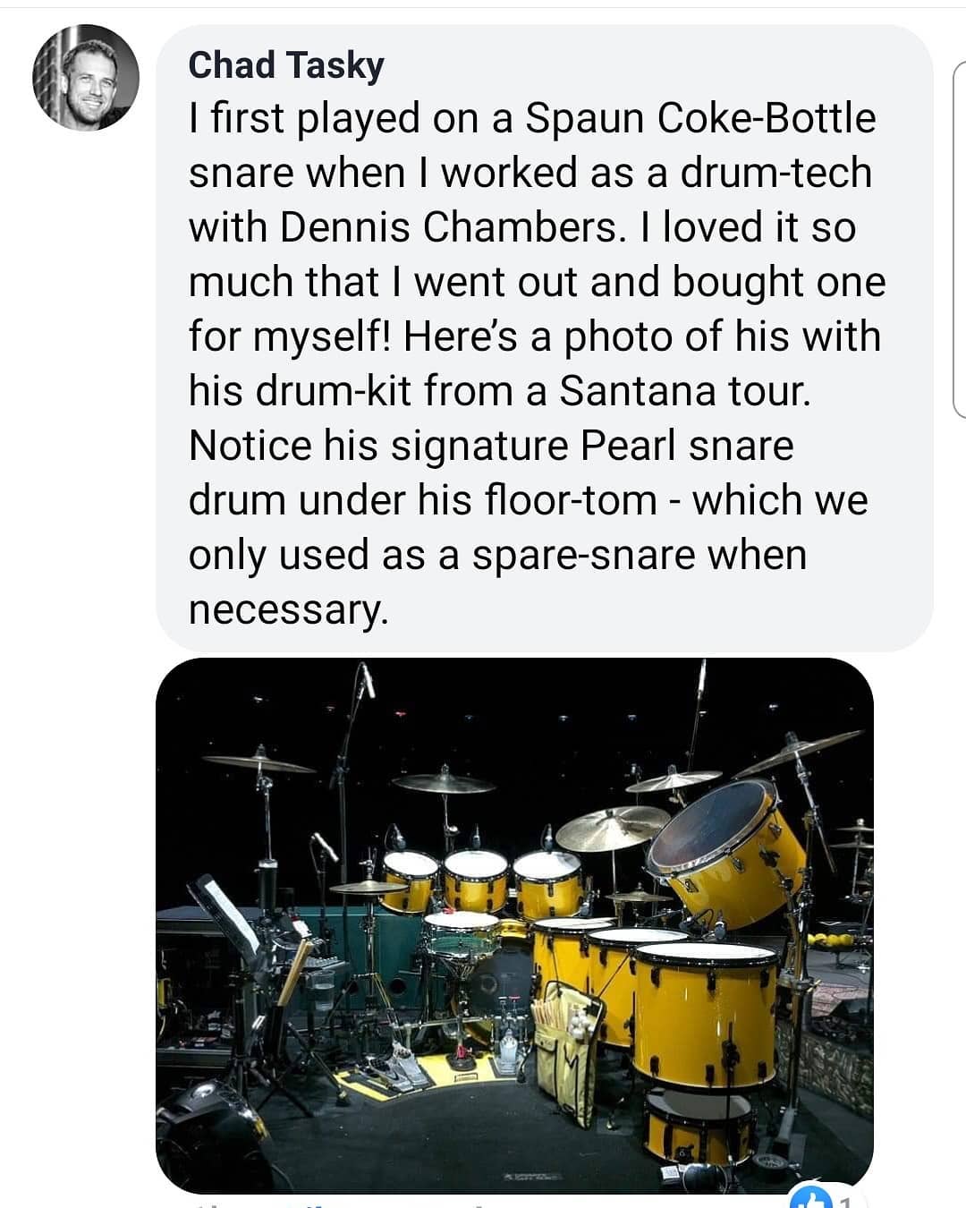 Dennis Chambers set with his Spaun... - Spaun Drum Company | Facebook