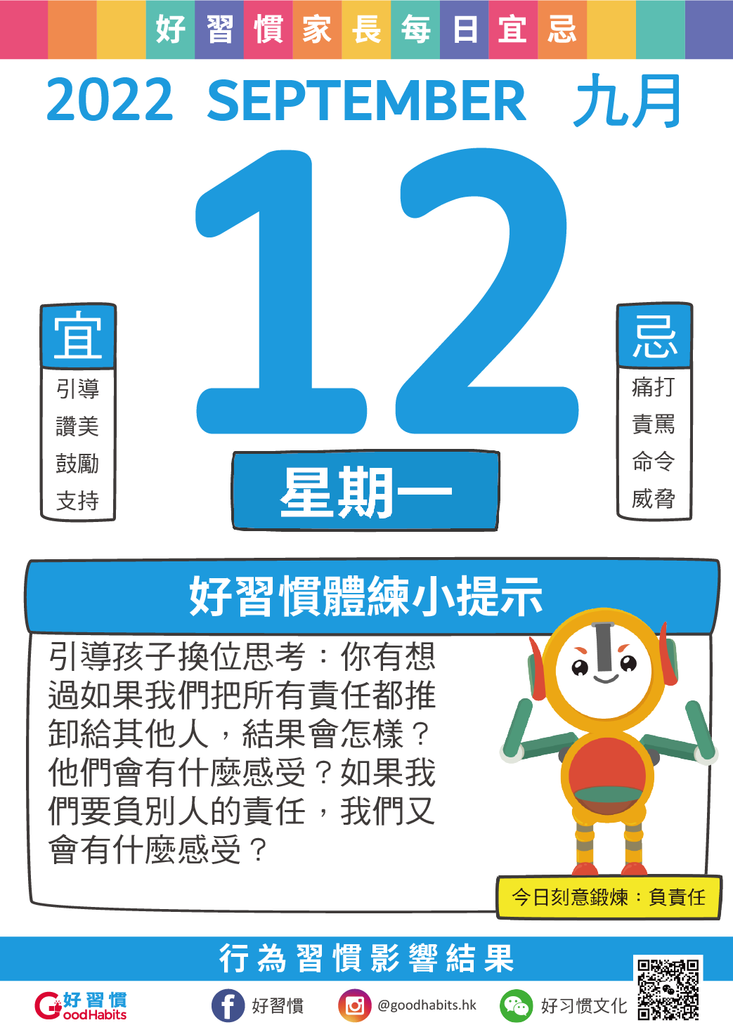好習慣 - 【好習慣】引導孩子換位思考：你有想過如果我們把所有責任都推卸給其他人，結果會怎樣？他們會有什麼感受？如果我...