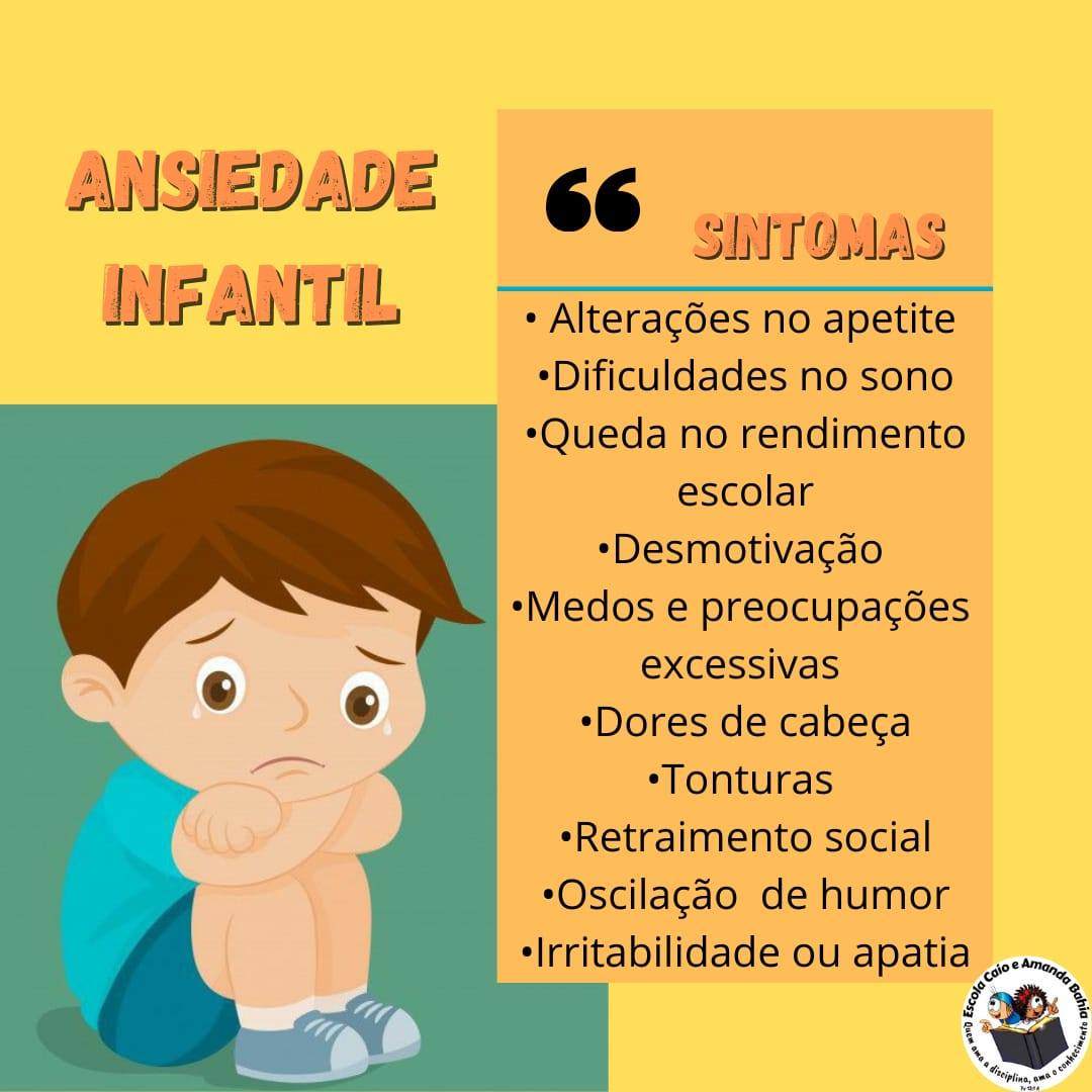 Sintomas De Ansiedade Em Criancas