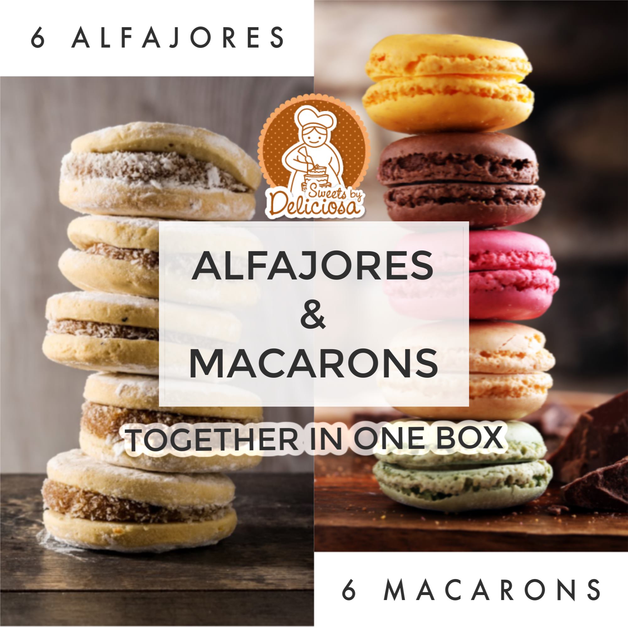 🚨Introducing our delicious mixed box of Alfajores & Macarons