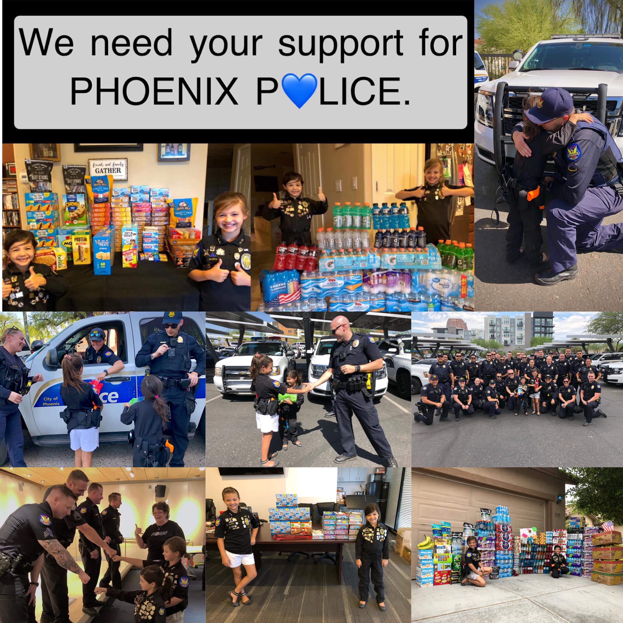 ‼️💙COLLECTING SNACKS FOR PHOENIX POLICE... - Charley's Heroes | Facebook