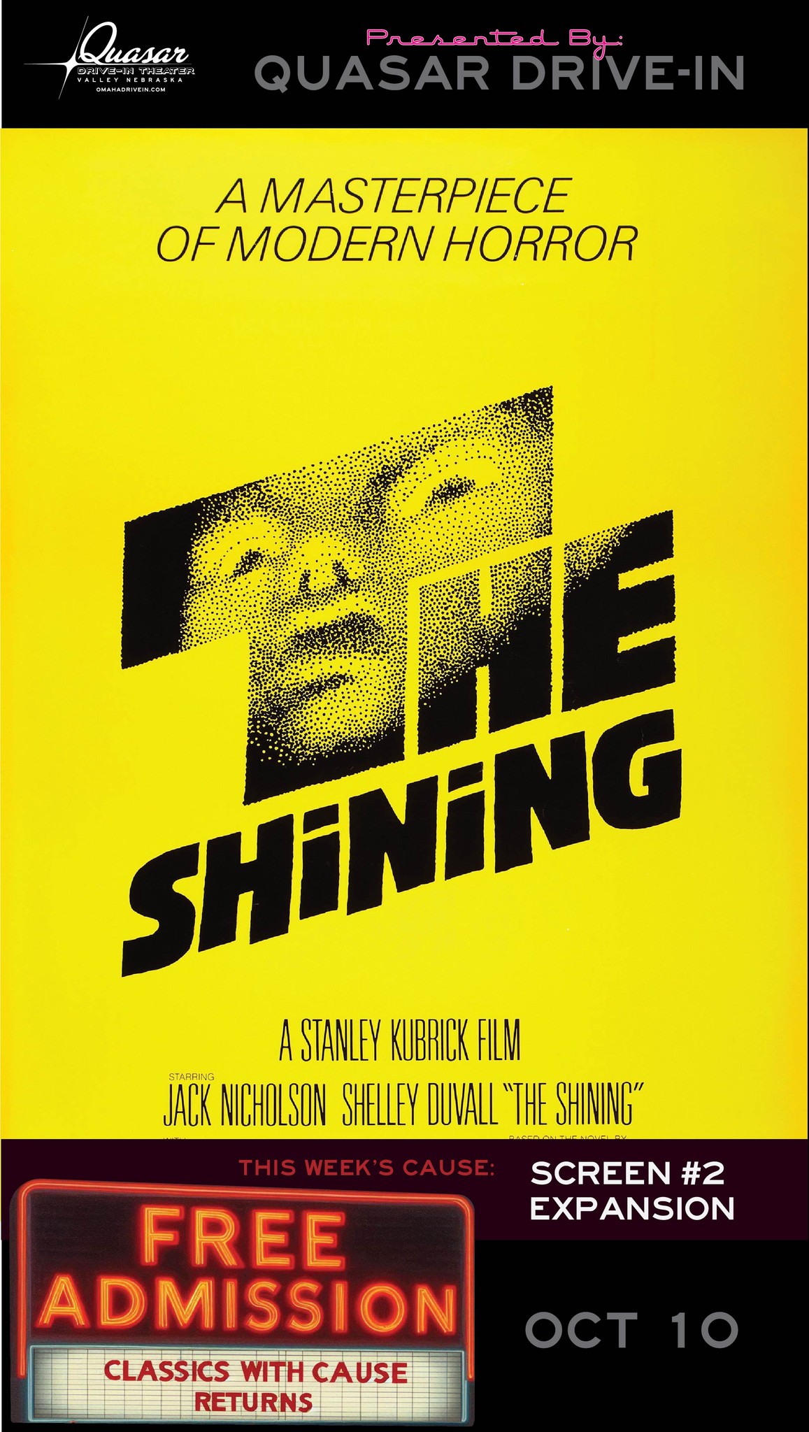 10/10 - Classics With A Cause - THE SHINING - FREE ADMISSION by Quasar ...