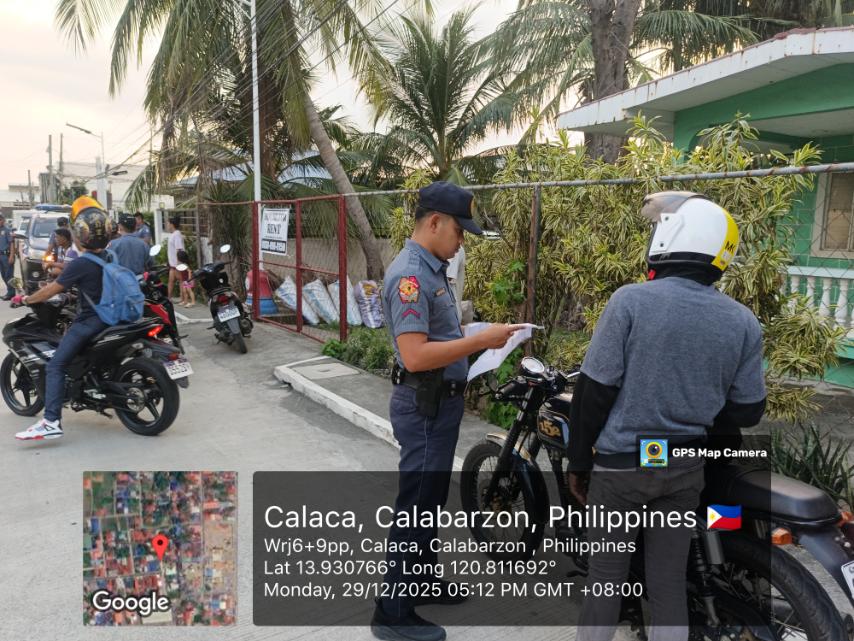 Calaca Ccps - OPLAN SITA At about 5:00PM onwards of... | Facebook