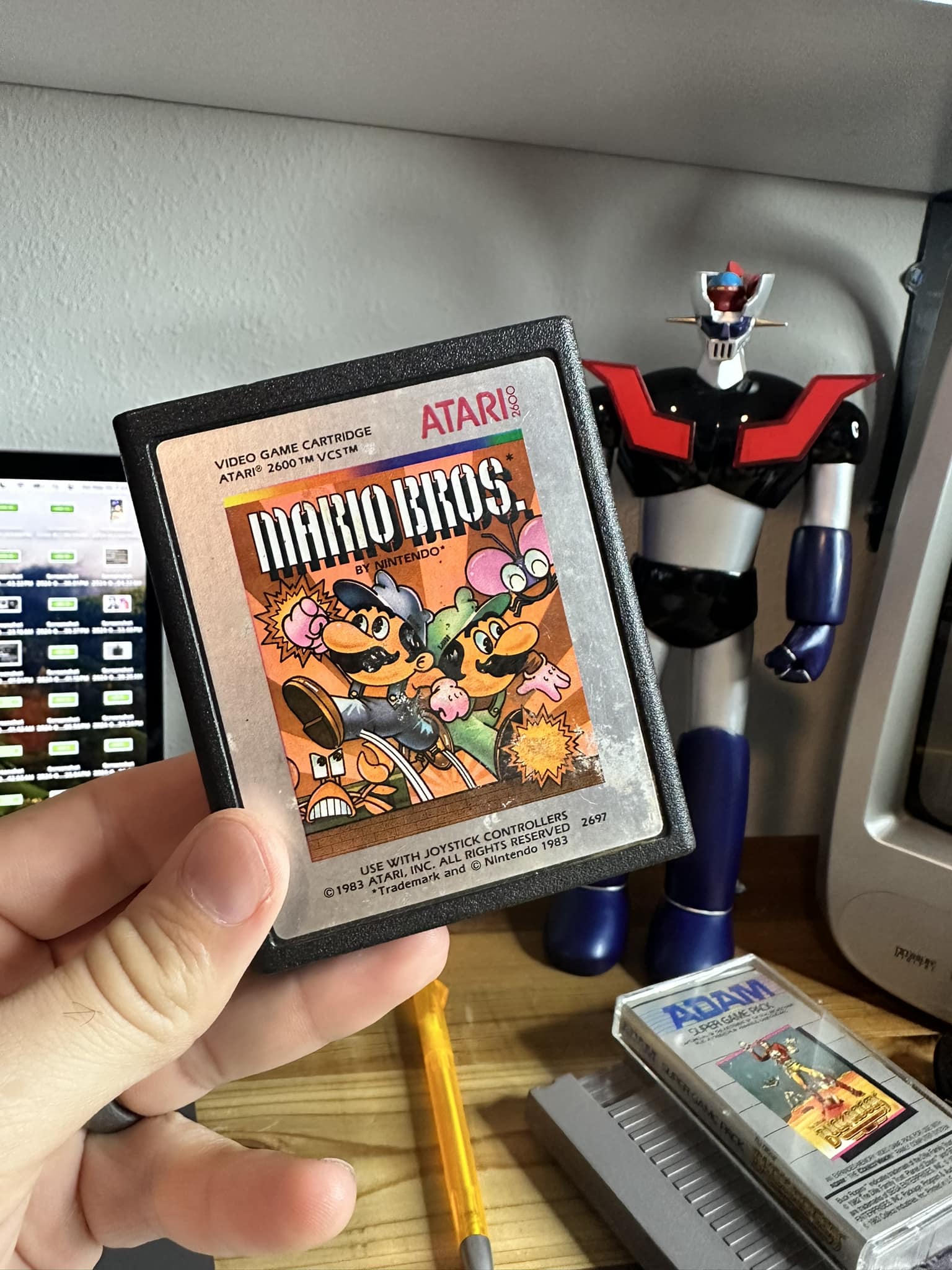 Playing Mario Bros on Atari 7800