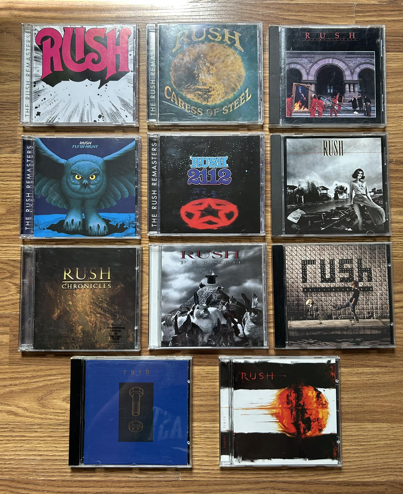 Rush fan shares collection of Sector CD box sets