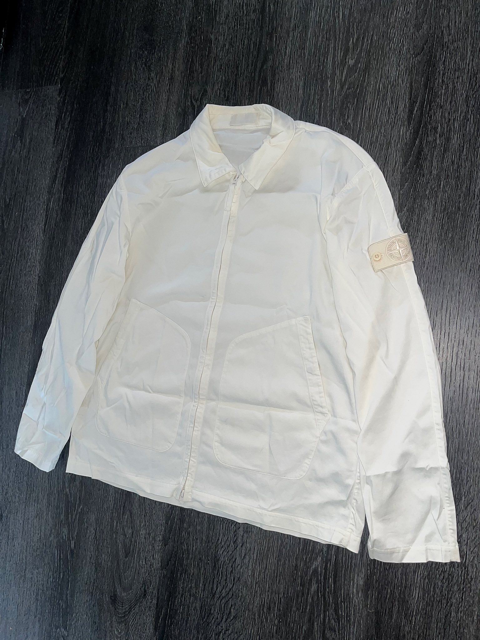 ? SS25 STONE ISLAND - overshirt crafted from military-spec cotton 