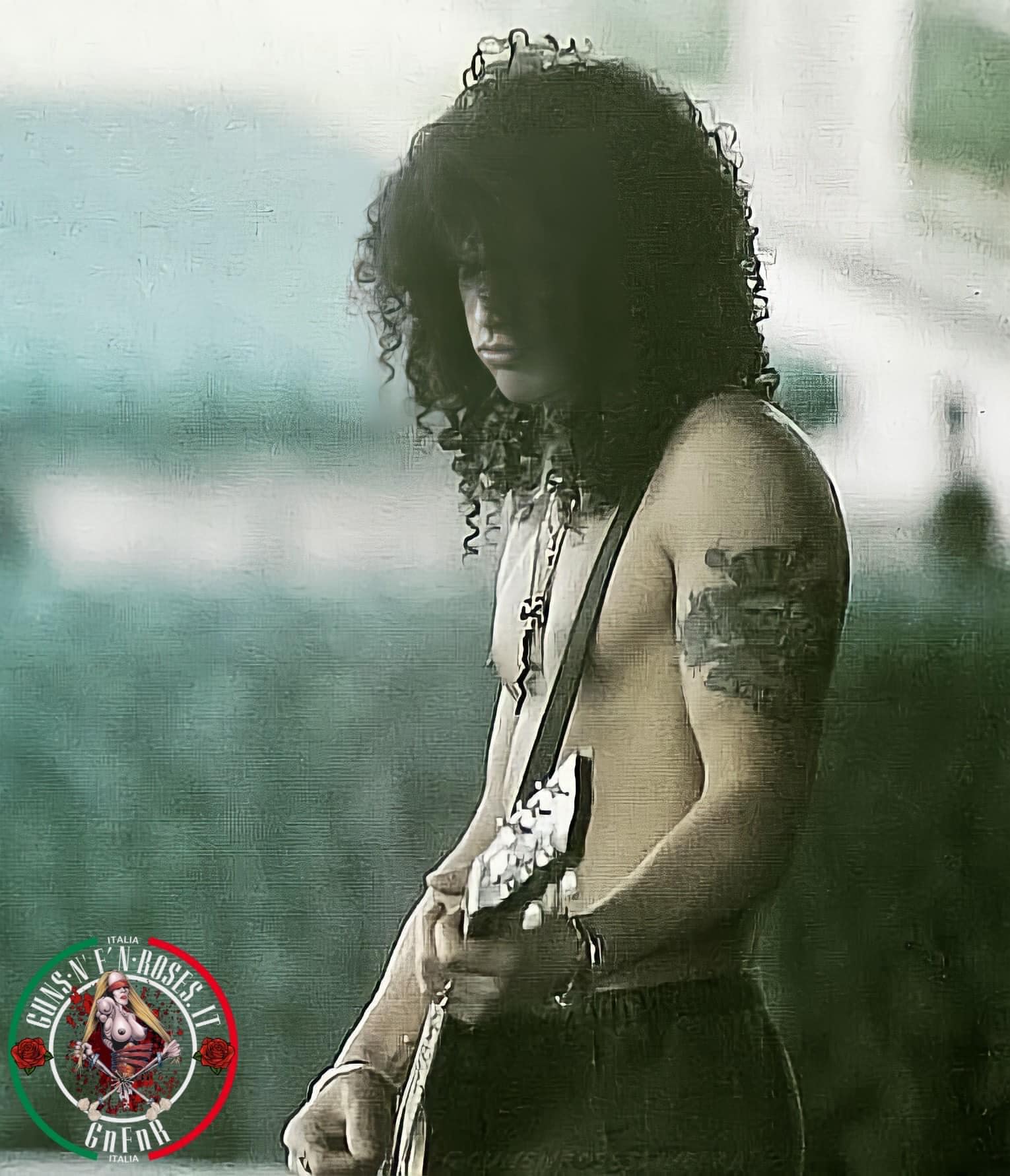 May 29th, 1991: Axl Rose & Slash performing live at Deer Creek
