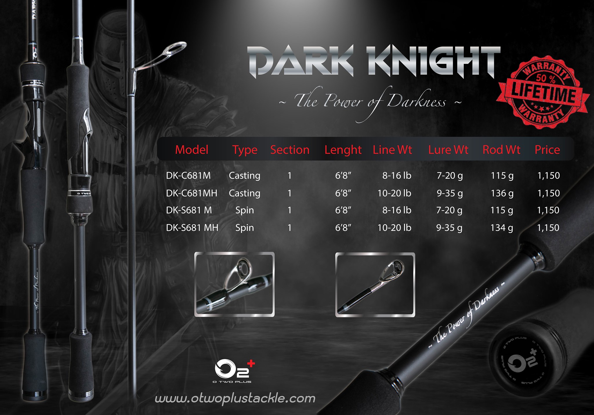 O2+ Tackle - NEW ROD !!! O2+ DARK KNIGHT (ดาร์ค ไนค์) 🎣... | Facebook