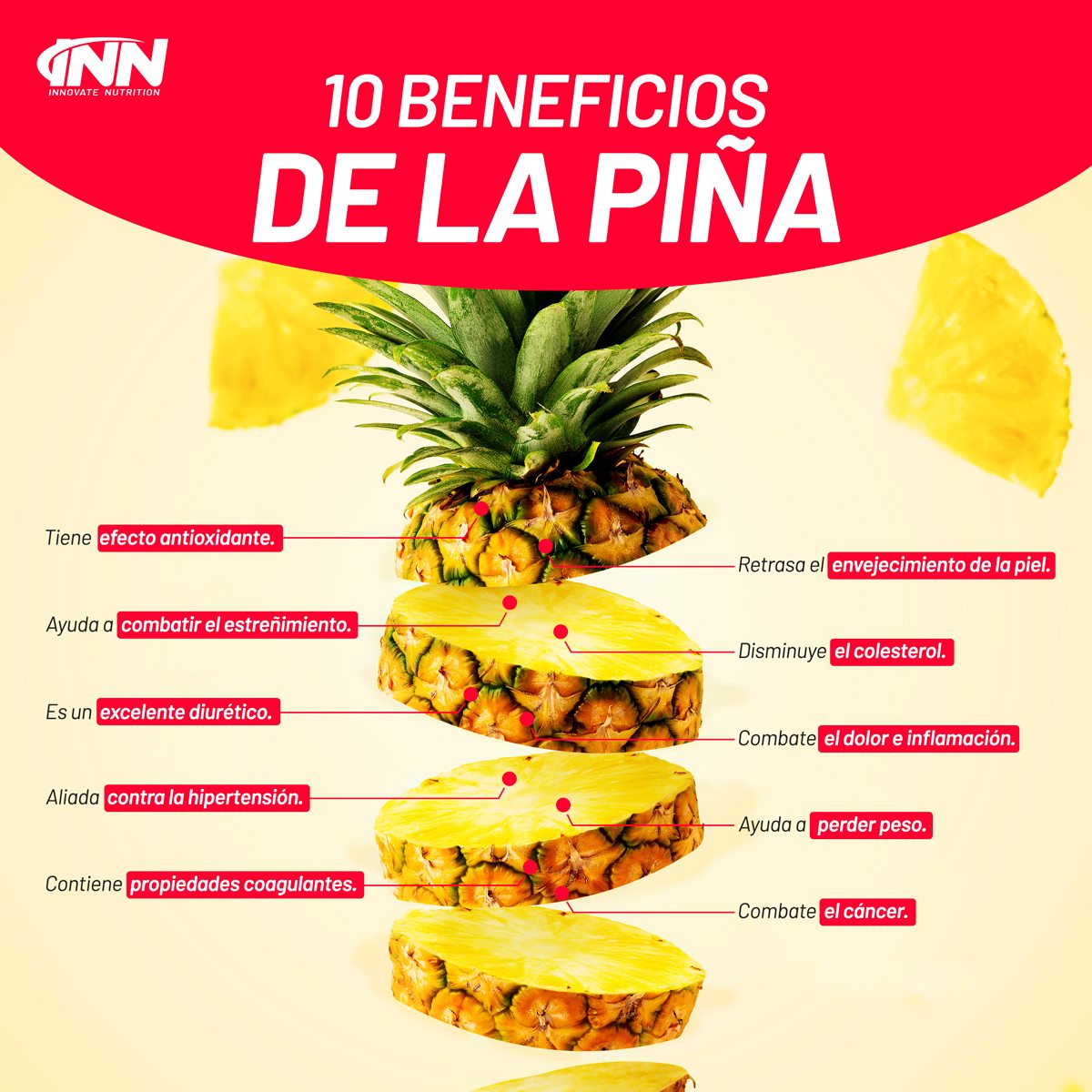 🍍 La piña es un alimento muy completo... - Innovate Nutrition