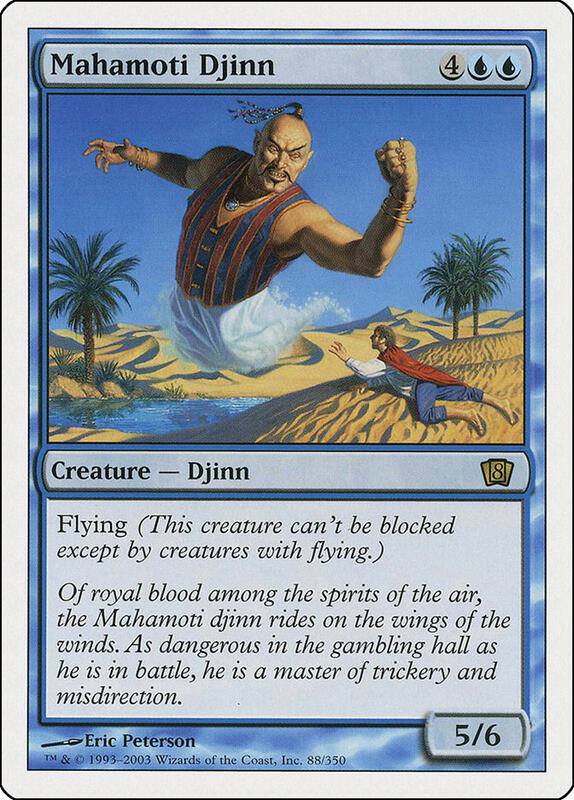 mtg djinn cards Juzam [Arabian Nights] When you control no lands Soulblade Djinn - Magic Singles