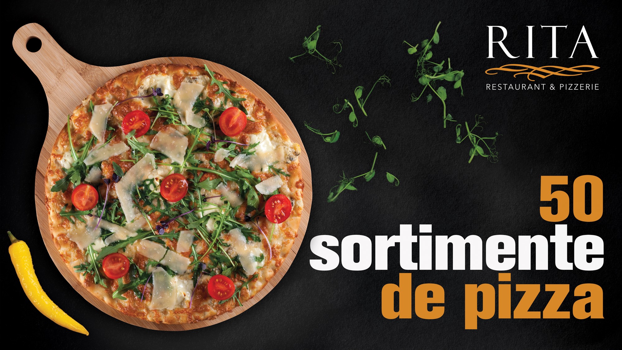 50 de sortimente de pizza... - RITA - Restaurant & Pizzerie | Facebook