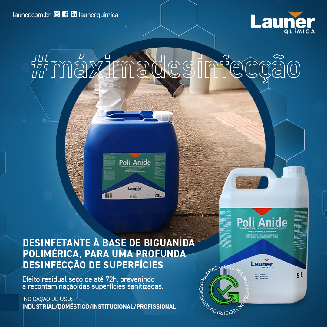 Launer Química - MÁXIMA DESINFECÇÃO! 👍 Apresentamos o... | Facebook