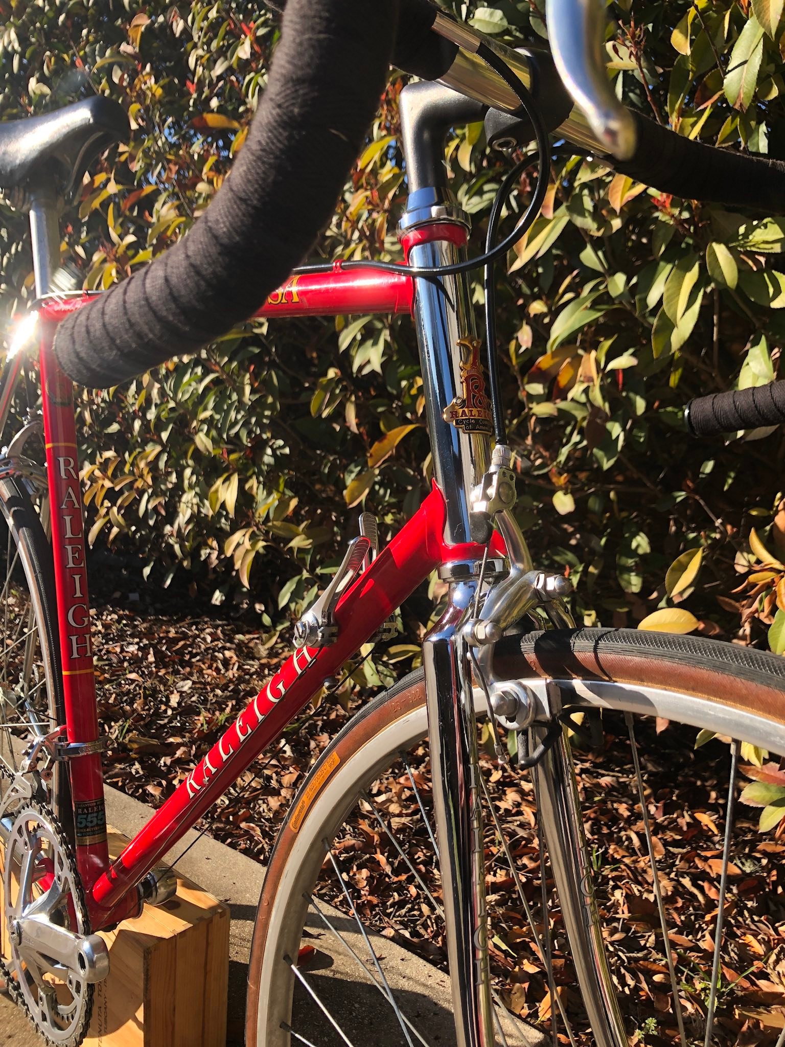 Raleigh Grand Prix in that racer red and chrome! This one was MINT!