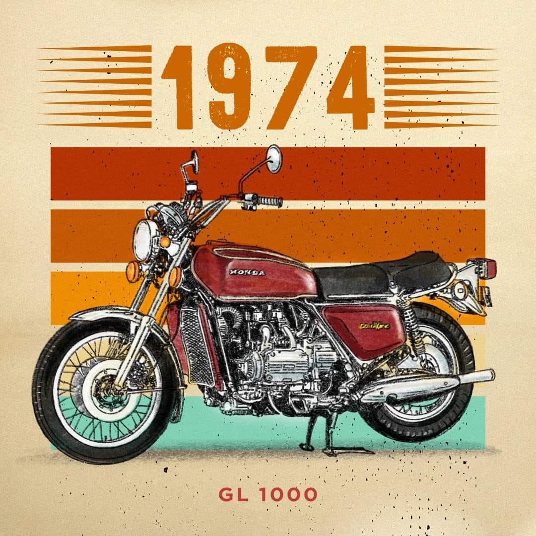 HONDA GOLD WING: 51 YEARS OF LEGEND! 👑🔥 1975 Honda GL1000 Gold