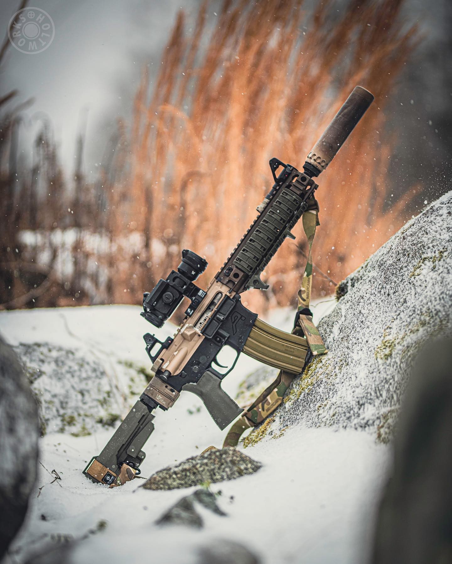 Tricked out. Limited run Flat Dark Earth T-2 bundle on Sig Spear